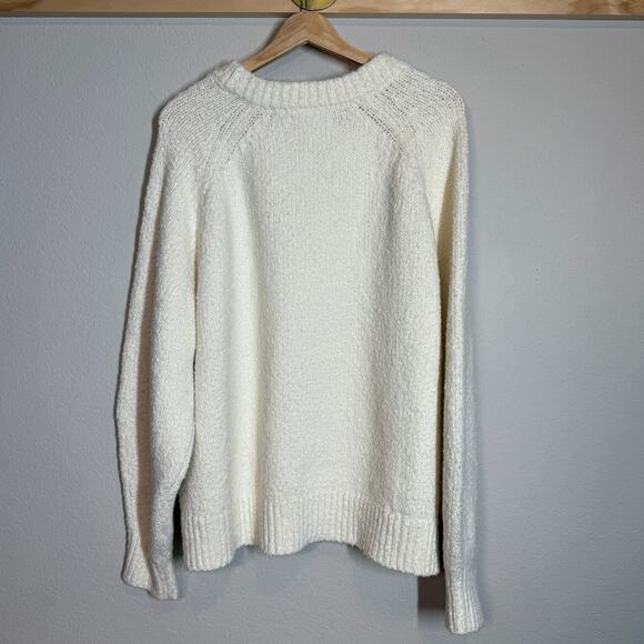Women's Banana Republic Cream Pullover Nubby Long Sleeve Sweater Size‎ XXL NEW - Picture 7 of 7